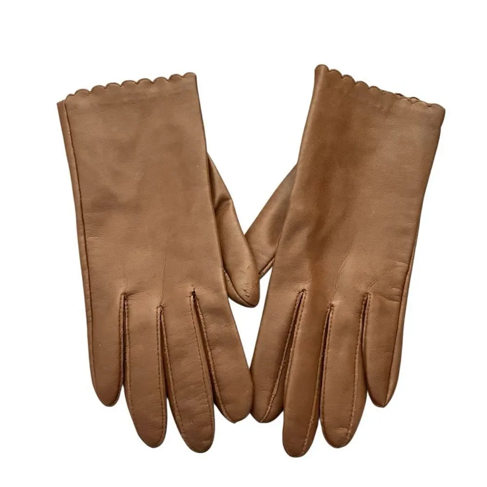 Novakid by Aris Brown Leather Driving Gloves